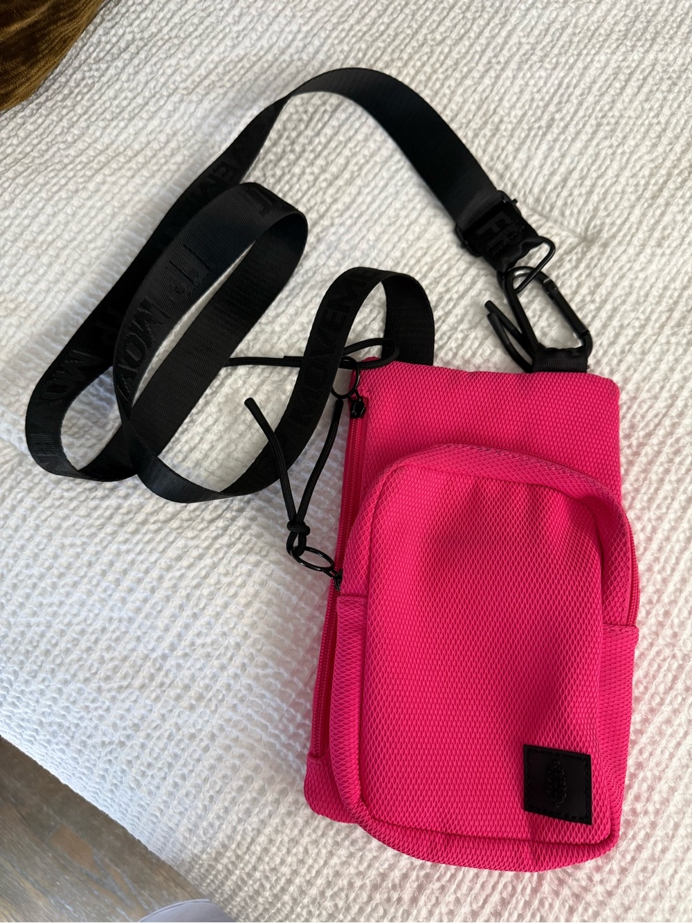 Free People Movement Traveling Pocket Crossbody Bag Hot Pink Athleisure Hiking